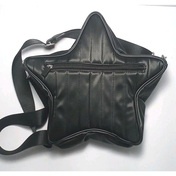 IHKWIP Shooting Star Cross Body Bag Black Adjustable Strap 12"X12" - Picture 4 of 6